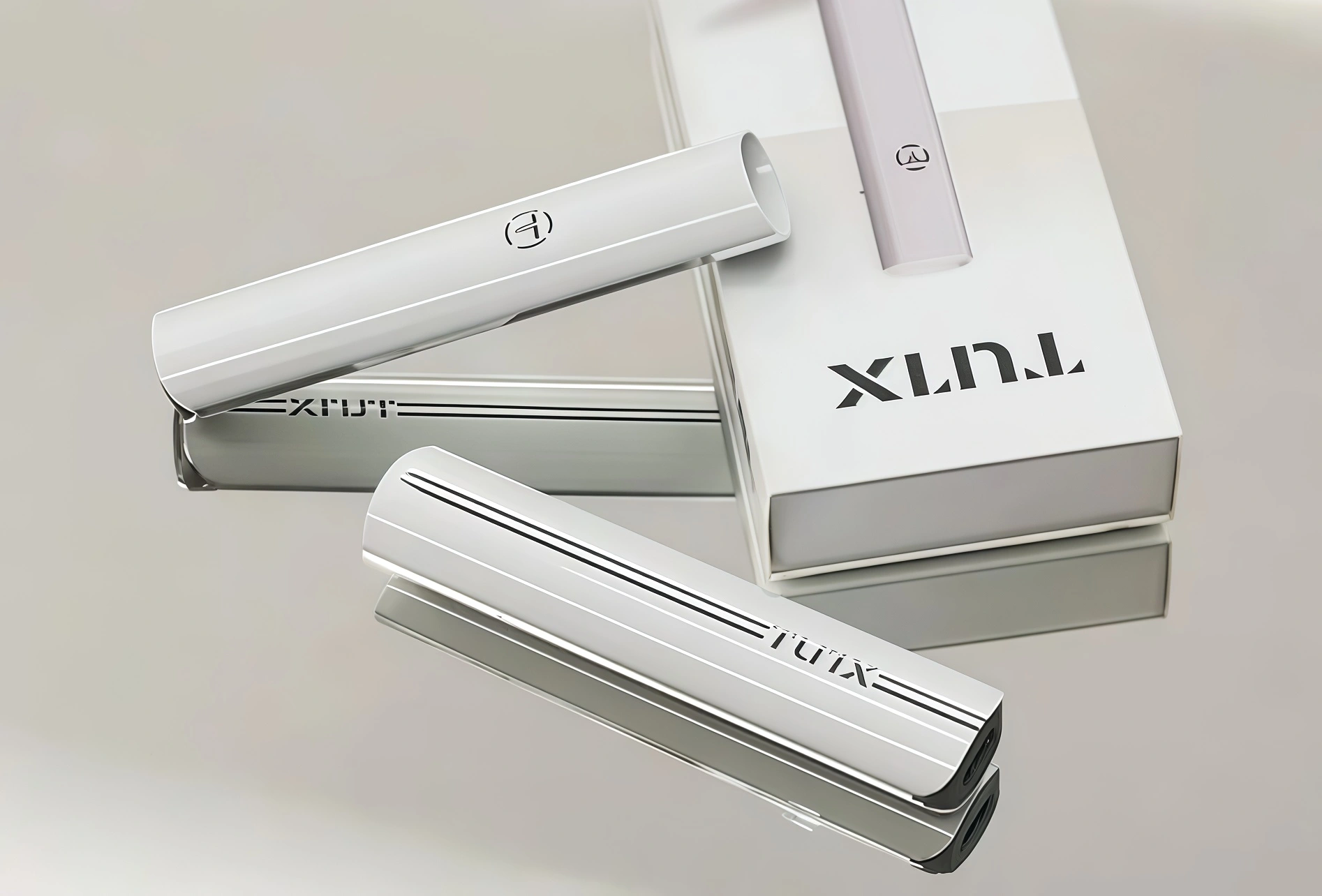 TUTX電子煙主機 通用煙桿 通配一代煙彈 換彈式主機【電泳白可選】