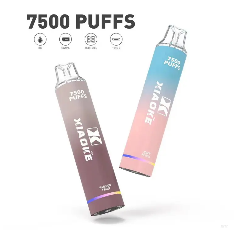 XIAOKE梟客電子菸7500口拋棄式炫酷發光設計【17種口味】