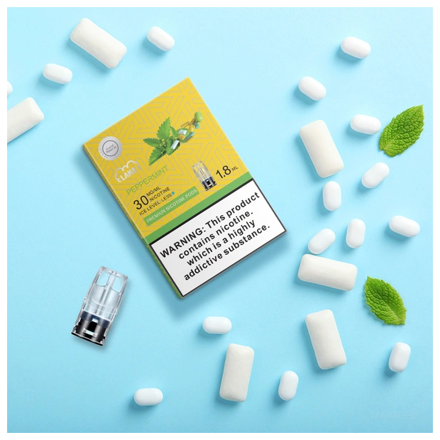 lana拉娜電子煙煙彈 換彈設計 2.5mlX3枚入|薄荷口香糖