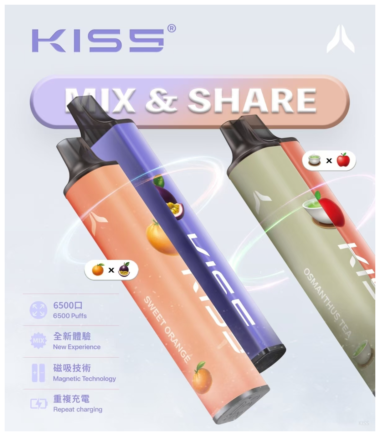 KISS凱斯電子煙6500口一次性拋棄式