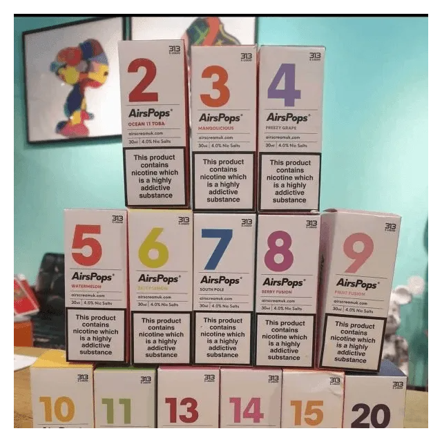 AIRSCREAM AIRSPOPS 313 數字電子煙小煙油官網台灣現貨